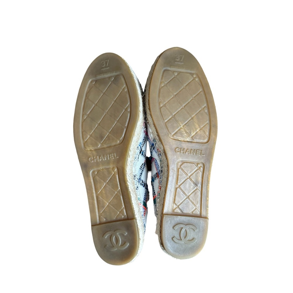 Chanel espadrilles tweed flats RETAIL 995 - Picture 6 of 6